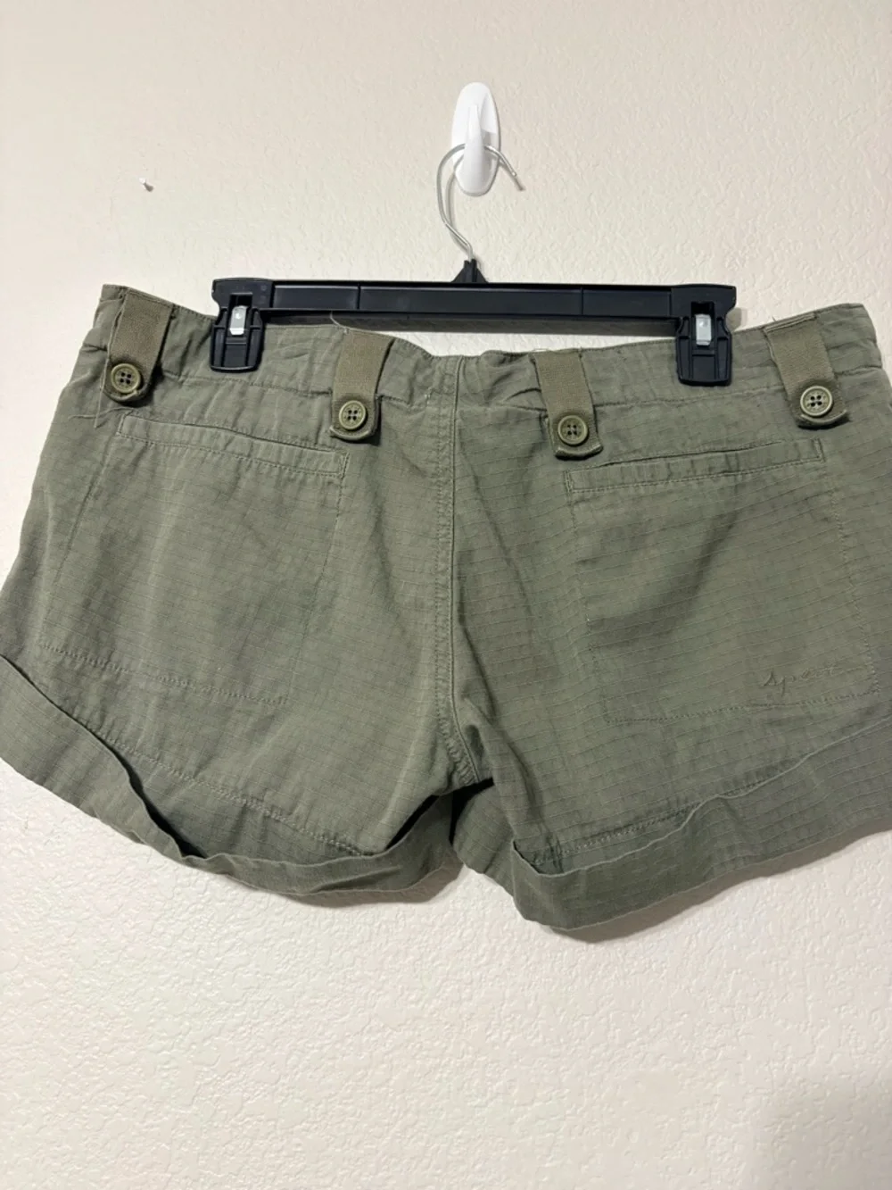 Surf Skate Brand Split Vintage Ripstop Olive LowRise Drawstring Shorts Hong Kong
